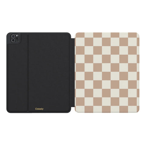 Fit Check | Neutral Checkerboard iPad Case