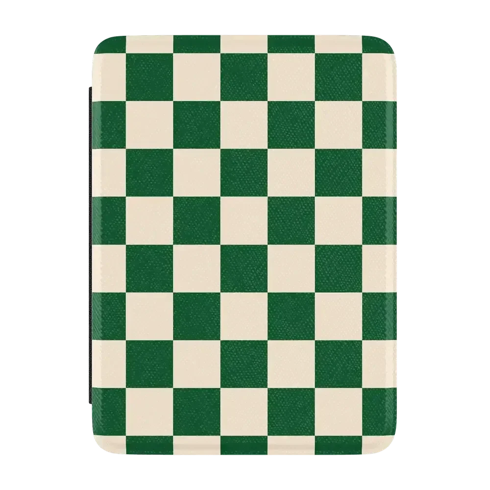 Fit Check | Green Checkerboard Kindle Case