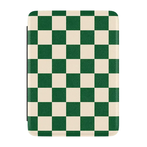 Fit Check | Green Checkerboard Kindle Case