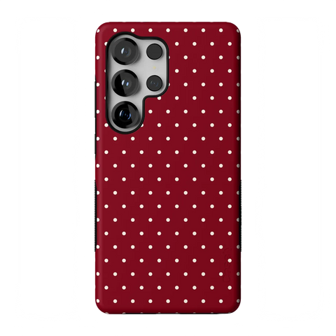 On the Dot | Maroon Polka Dot Case