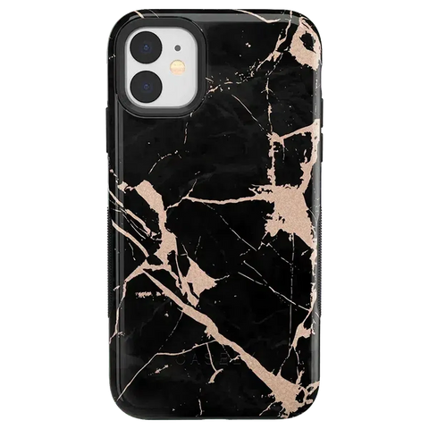 Hidden Gem | Rose Gold and Black Marble Case