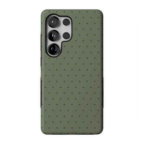On the Dot | Olive Green Polka Dot Case