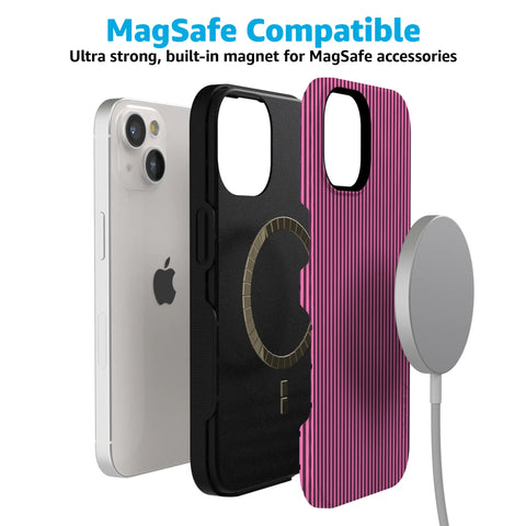 Stripes and the City | Pink & Purple Pinstripe Case