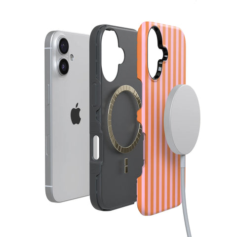 Perfect Stripes | Orange & Pink Stripes Case