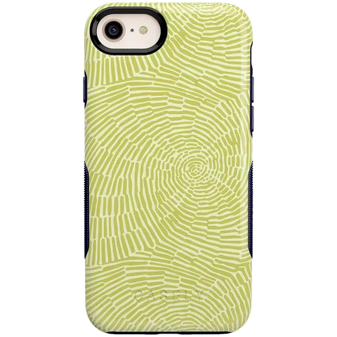 Swirl Away | Tea Green Geometric Case