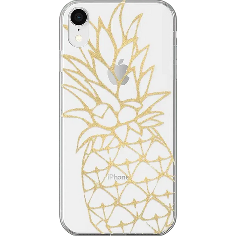 You're a Fine-Apple | Gold Pineapple Clear Case