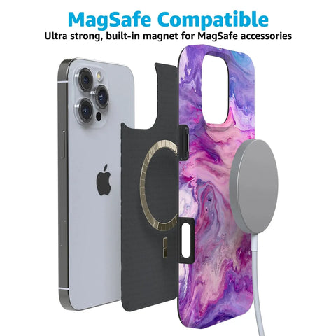 Tie Dying Over You | Purple Marble iPhone Case
