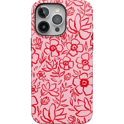 Blush Garden | Floral Doodle Case