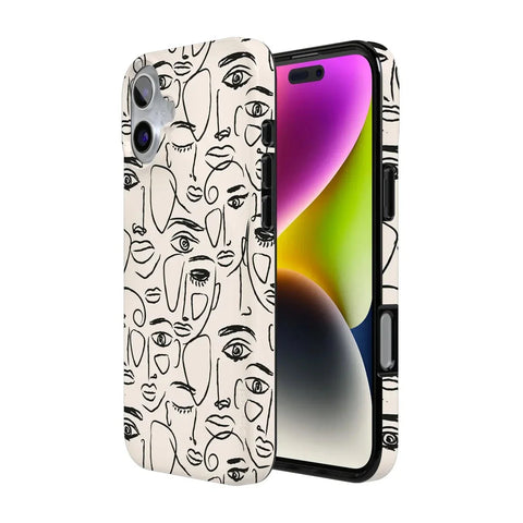 We're All Human | Minimal Face Art Case