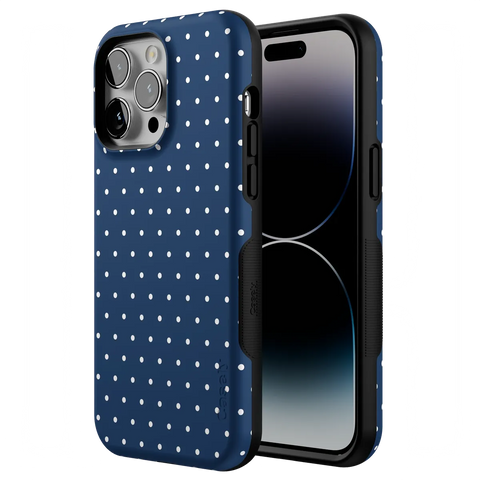 On the Dot | Navy Polka Dot Case