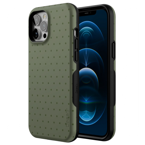 On the Dot | Olive Green Polka Dot Case