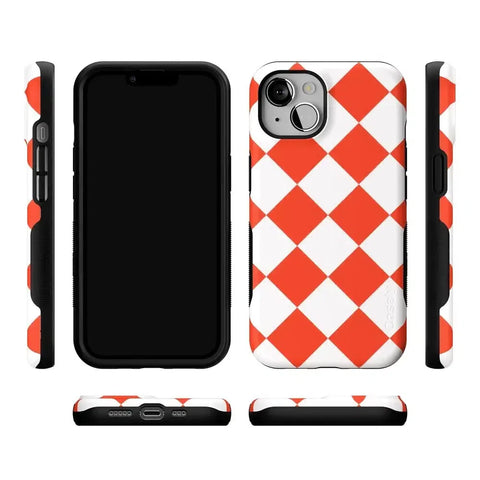 Red Checkerboard | High Contrast Design Case
