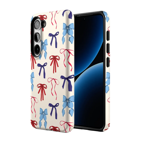 American Girlie | Red White & Blue Bows Case