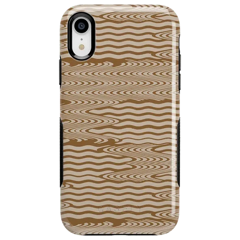 Mocha Ripple | Brown Waves Case