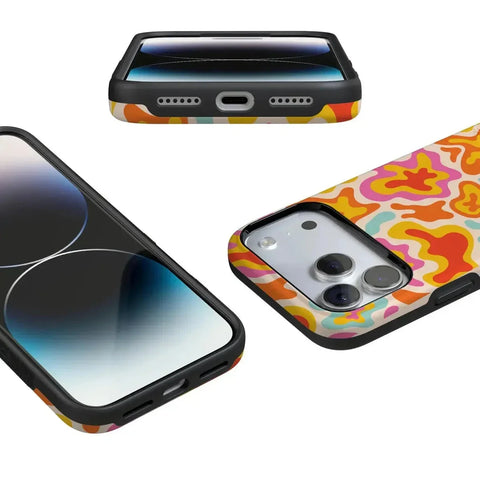 Tropical Color Splash | Abstract Retro Case