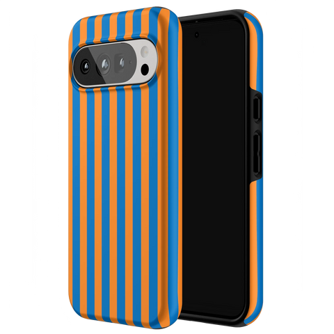 Go New York | Blue & Orange Stripes Case
