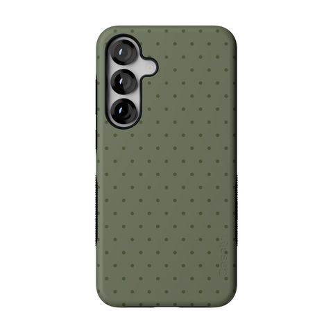 On the Dot | Olive Green Polka Dot Case