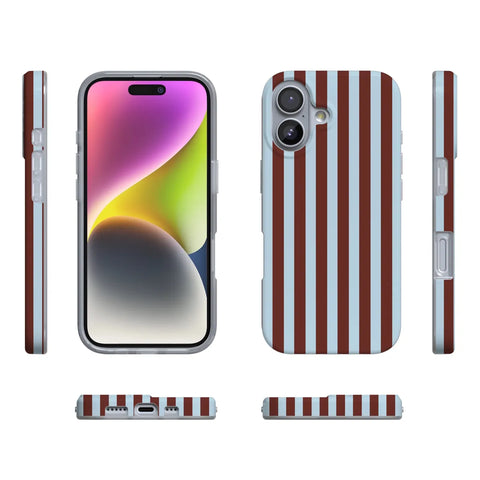 Sunday in Brooklyn | Blue Stripes Case
