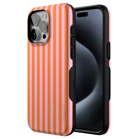 Perfect Stripes | Orange & Pink Stripes Case