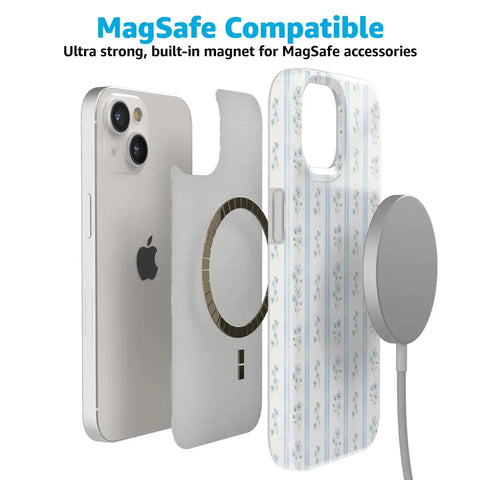 Cottage Stripe | Blue Floral Case