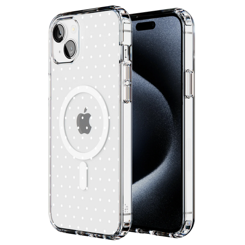 On the Dot | White Polka Dot Case
