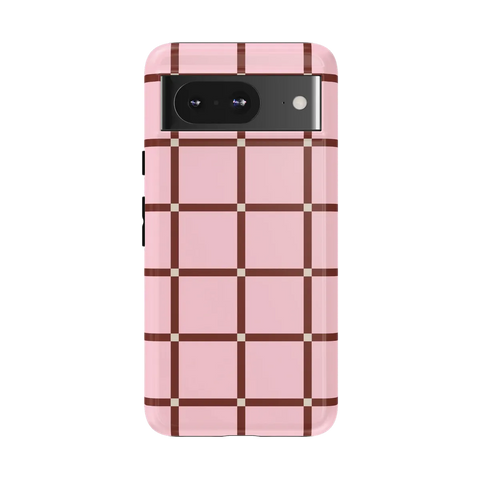 Uptown Gridlock | Pink Checkerboard Case