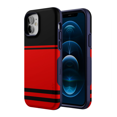 Storm Warning | Black & Red Stripes Case