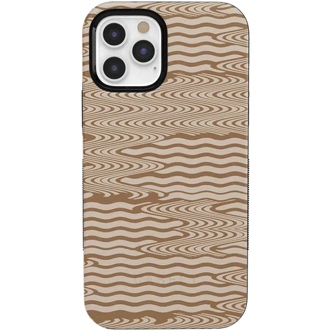 Mocha Ripple | Brown Waves Case