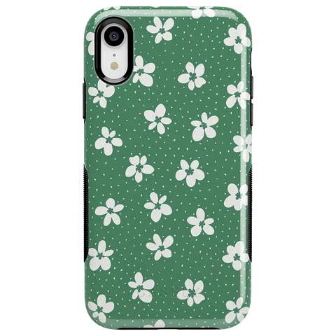 Flower My World | Jade Green Floral Case
