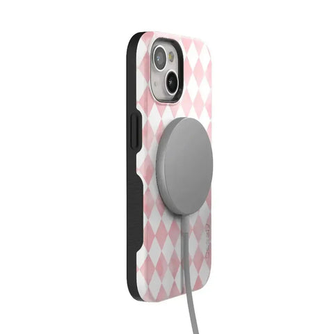 Queen of Diamonds | Pink Watercolor Case