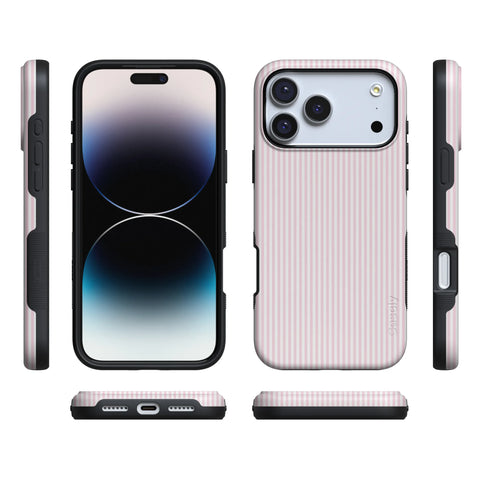 Stripes and the City | Light Pink Pinstripe Case