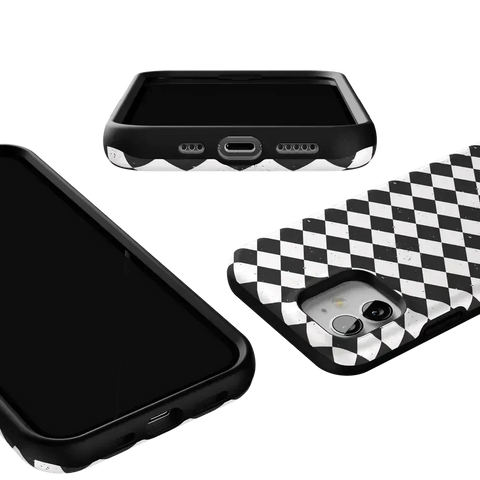 Salem's Hex | Black & White Checkered Case