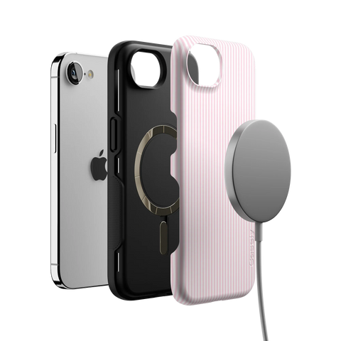 Stripes and the City | Light Pink Pinstripe Case