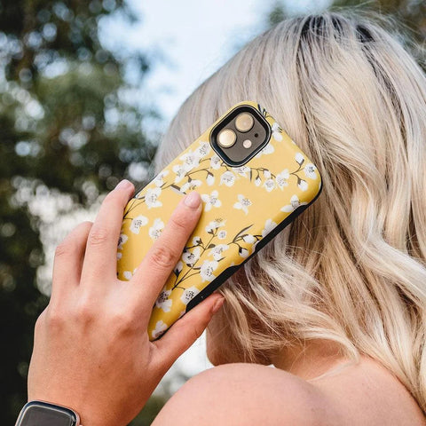 Floral Forest | Yellow Cherry Blossom Floral Samsung Case
