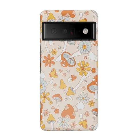 Mushroom Magic | Retro Floral Google Pixel Case