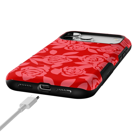 Final Rose | Red & Pink Floral Case