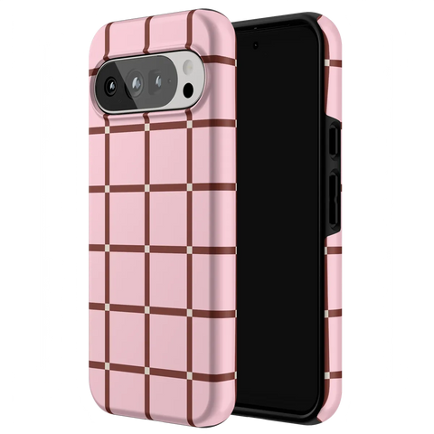 Uptown Gridlock | Pink Checkerboard Case