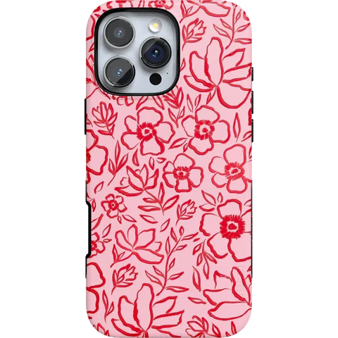 Blush Garden | Floral Doodle Case