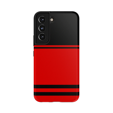 Storm Warning | Black & Red Stripes Case