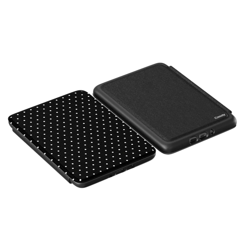 On the Dot | White Polka Dot Kindle Case