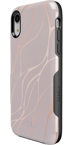 Midnight Ride | Pink and Gold Metallic Waves Case