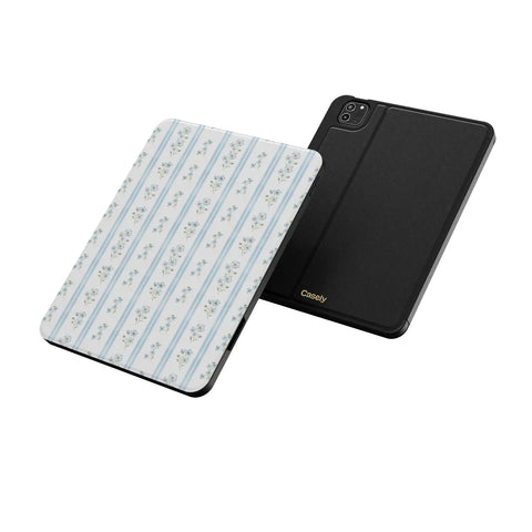 Cottage Stripe | Blue Floral iPad Case