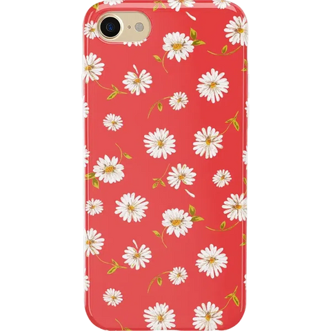 Daisy Daydream | Red Coral Floral Case