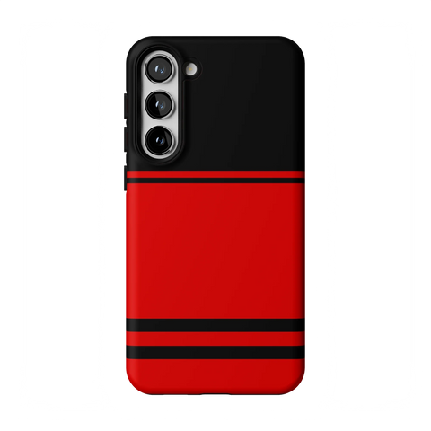 Storm Warning | Black & Red Stripes Case