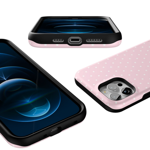 On the Dot | Pink & White Polka Dot Case