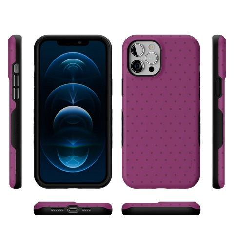 On the Dot | Plum Polka Dot Case