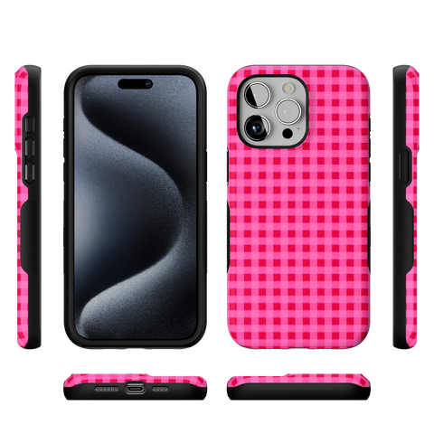 Sweet Jam | Hot Pink Gingham Case