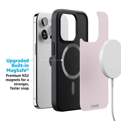 Stripes and the City | Light Pink Pinstripe Case