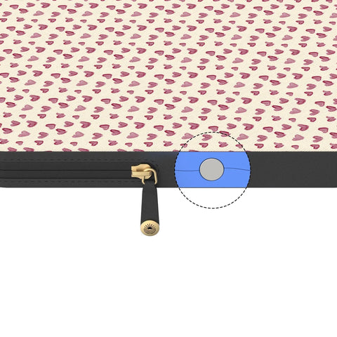Lovebug | Mauve Hearts Laptop Case