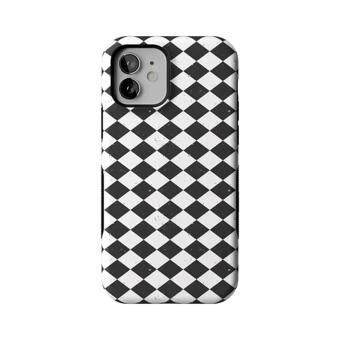 Salem's Hex | Black & White Checkered Case
